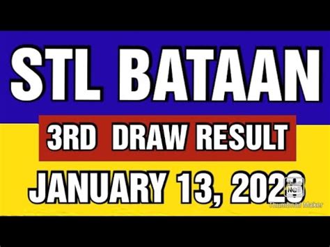 bataan stl result today|STL RESULT TODAY .